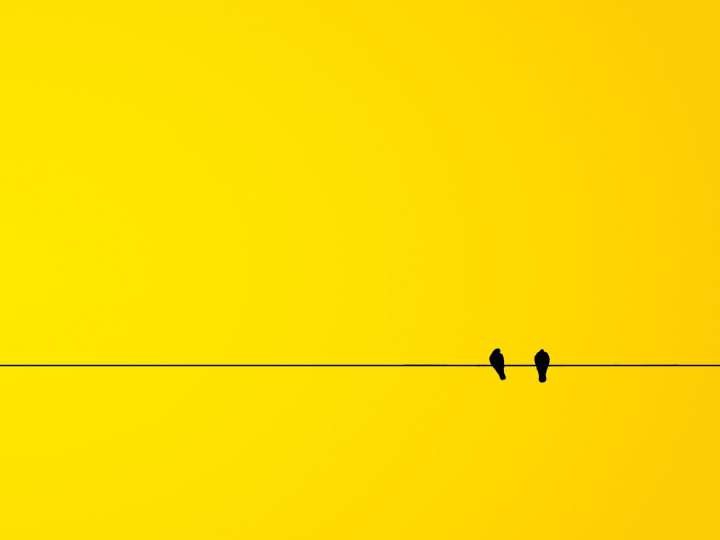 technology abstract black yellow